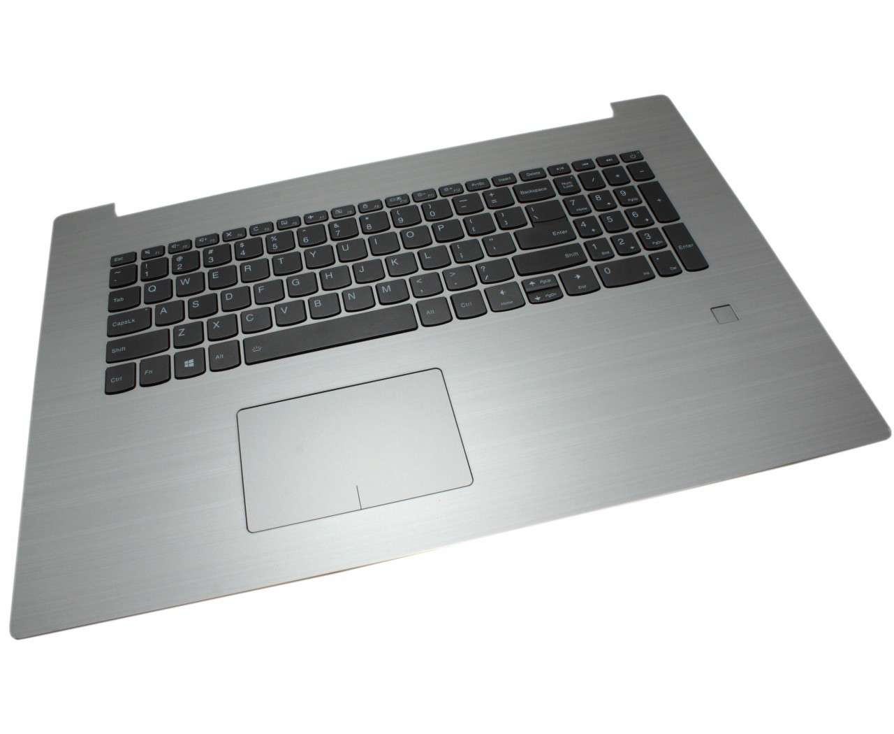 Tastatura Lenovo IdeaPad 320-17ISK Gri cu Palmrest Argintiu si TouchPad iluminata backlit