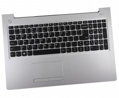 Tastatura Lenovo SN20K82544 Neagra cu Palmrest Argintiu cu TouchPad. Keyboard Lenovo SN20K82544 Neagra cu Palmrest Argintiu cu TouchPad. Tastaturi laptop Lenovo SN20K82544 Neagra cu Palmrest Argintiu cu TouchPad. Tastatura notebook Lenovo SN20K82544 Neagra cu Palmrest Argintiu cu TouchPad