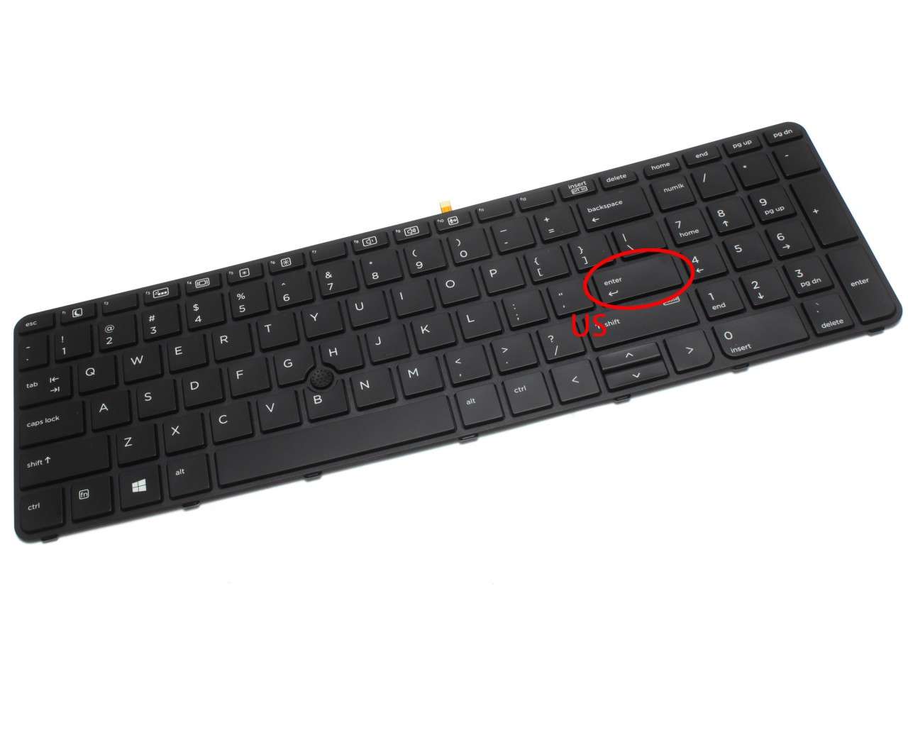 Tastatura HP Probook 455 G4 iluminata backlit cu Trackpoint