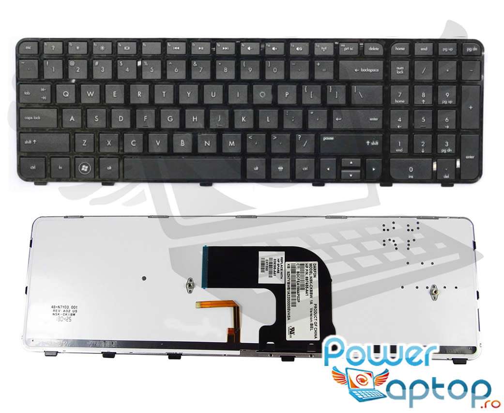 Tastatura HP Pavilion dv6 7080 iluminata backlit