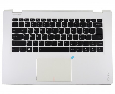 Tastatura Lenovo 5CB0L67142 Neagra cu Palmrest Alb cu TouchPad iluminata backlit. Keyboard Lenovo 5CB0L67142 Neagra cu Palmrest Alb cu TouchPad. Tastaturi laptop Lenovo 5CB0L67142 Neagra cu Palmrest Alb cu TouchPad. Tastatura notebook Lenovo 5CB0L67142 Neagra cu Palmrest Alb cu TouchPad