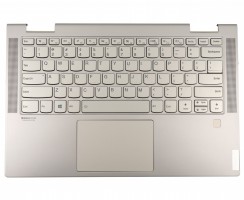 Tastatura Lenovo AM1FG000110 Aurie cu Palmrest Auriu cu TouchPad si Amprenta iluminata backlit. Keyboard Lenovo AM1FG000110 Aurie cu Palmrest Auriu cu TouchPad si Amprenta. Tastaturi laptop Lenovo AM1FG000110 Aurie cu Palmrest Auriu cu TouchPad si Amprenta. Tastatura notebook Lenovo AM1FG000110 Aurie cu Palmrest Auriu cu TouchPad si Amprenta