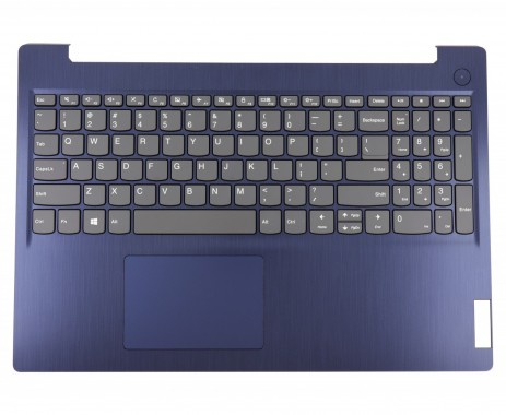 Tastatura Lenovo 5CB1D03528 Gri cu Palmrest Albastru cu TouchPad iluminata backlit. Keyboard Lenovo 5CB1D03528 Gri cu Palmrest Albastru cu TouchPad. Tastaturi laptop Lenovo 5CB1D03528 Gri cu Palmrest Albastru cu TouchPad. Tastatura notebook Lenovo 5CB1D03528 Gri cu Palmrest Albastru cu TouchPad