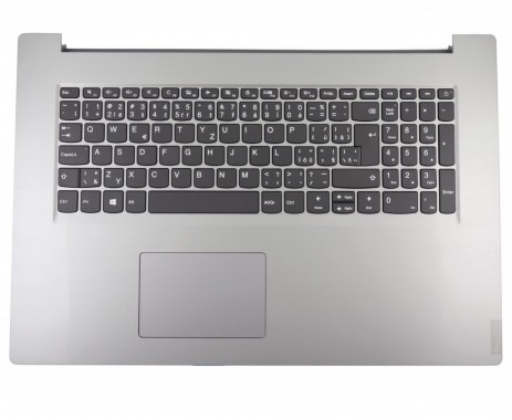 Tastatura Lenovo 5CB0S17156 Gri cu Palmrest Argintiu si TouchPad. Keyboard Lenovo 5CB0S17156 Gri cu Palmrest Argintiu si TouchPad. Tastaturi laptop Lenovo 5CB0S17156 Gri cu Palmrest Argintiu si TouchPad. Tastatura notebook Lenovo 5CB0S17156 Gri cu Palmrest Argintiu si TouchPad