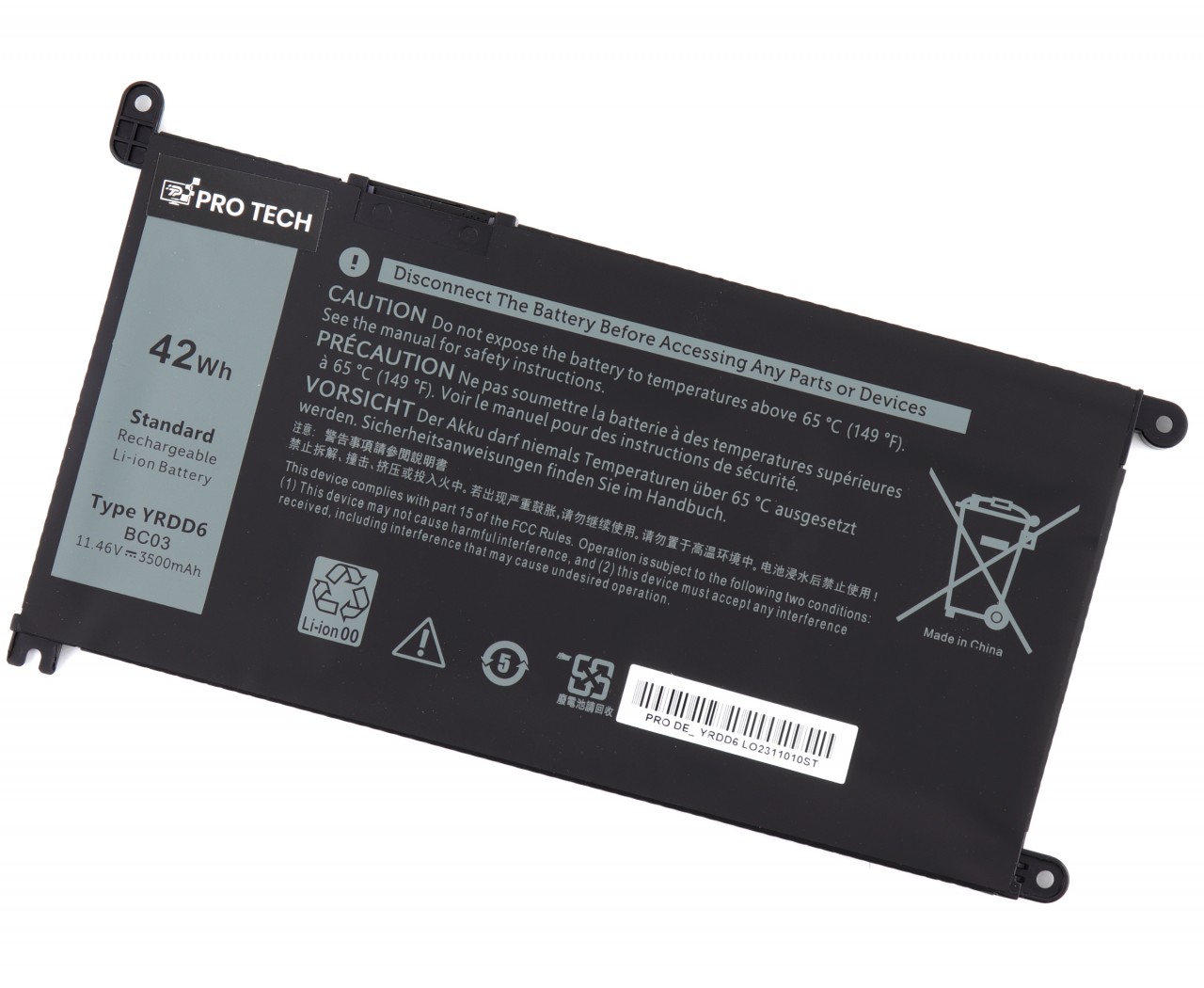 Baterie Dell Inspiron 14 5481 2-in-1 42Wh Protech High Quality Replacement