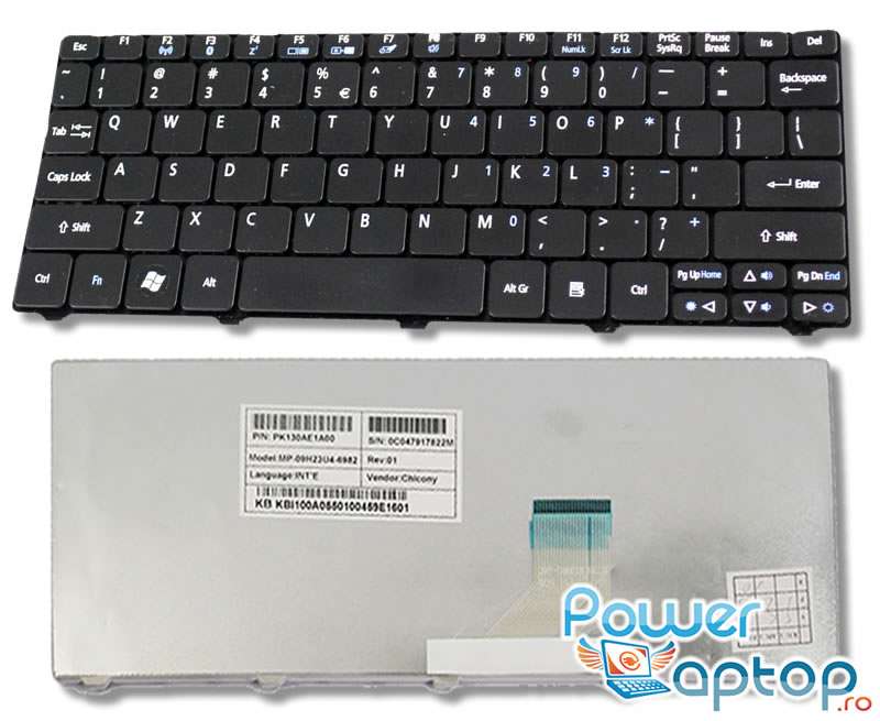 Tastatura Acer Aspire One N57Dyy neagra