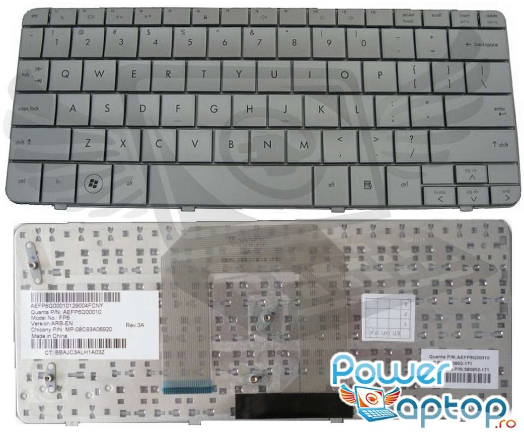 Tastatura HP Pavilion DM1 1100 argintie