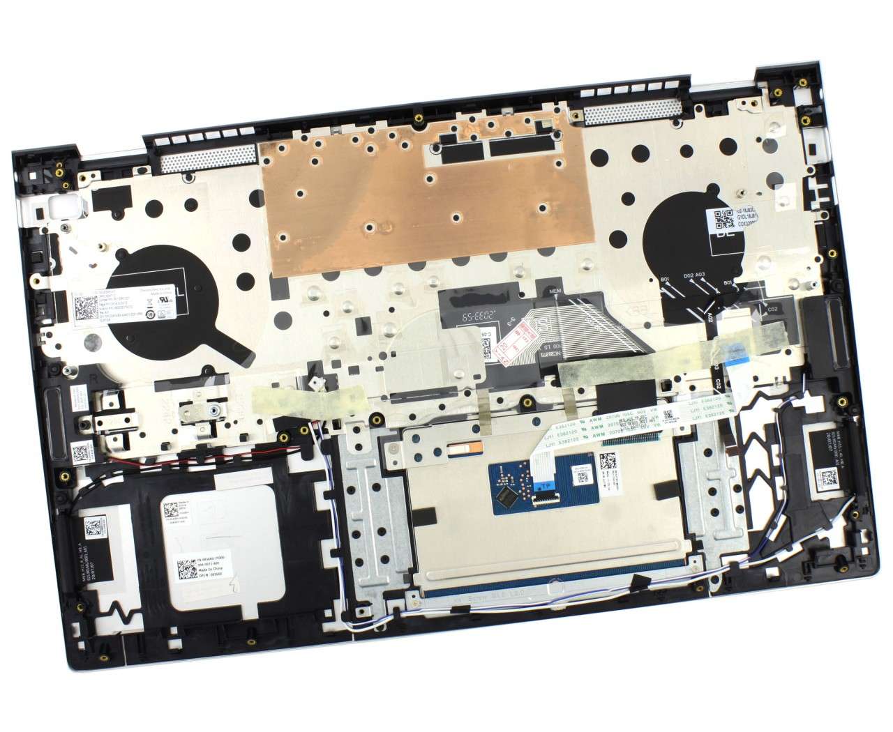 Tastatura Dell 0KN4-0L3UI12 Argintie cu Palmrest Argintiu si TrackPad iluminata backlit