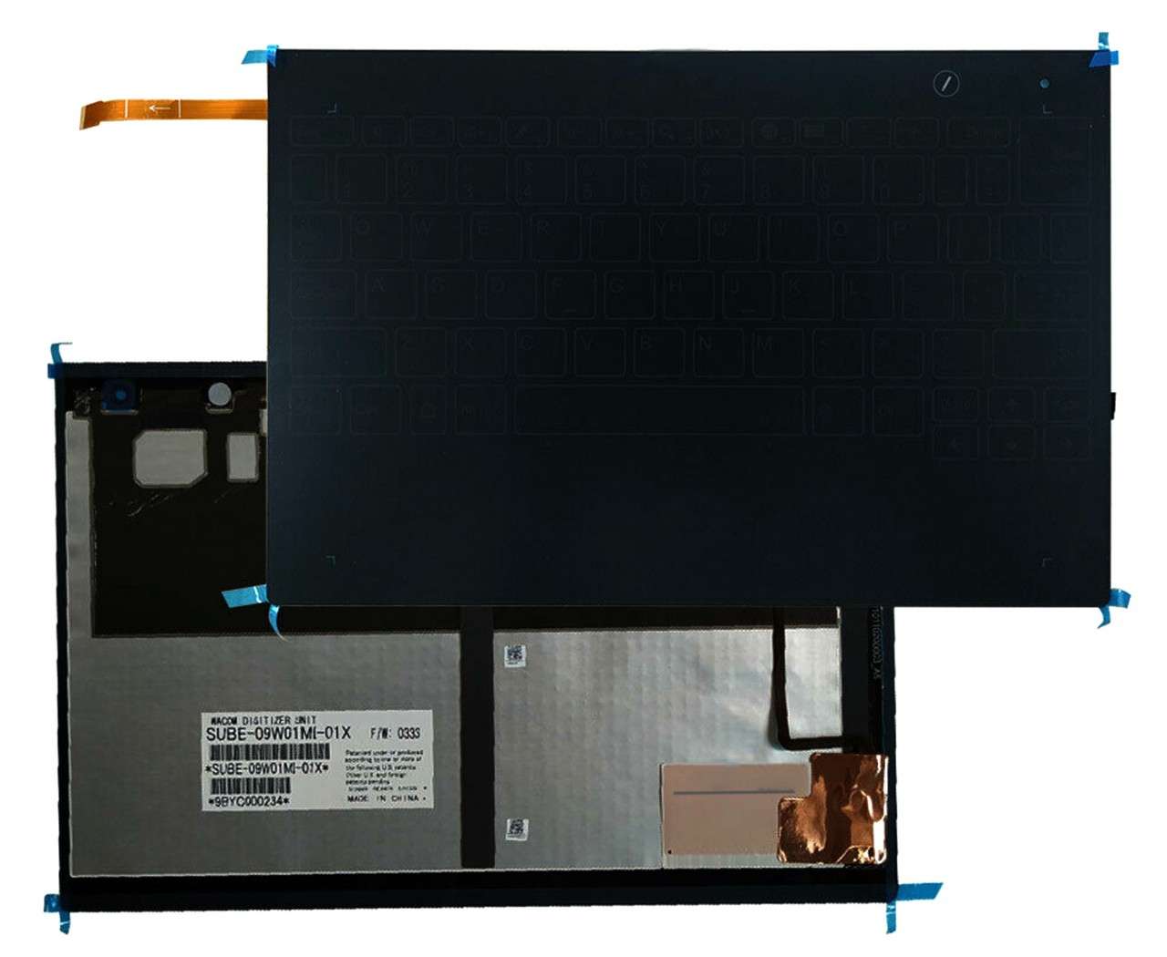 Tastatura Lenovo Yoga Book YB1-X91F Neagra cu Touchscreen iluminata backlit