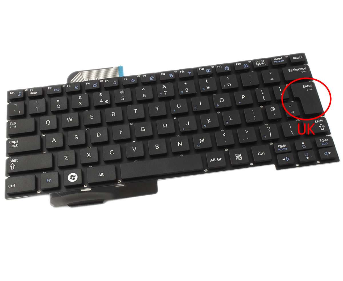 Tastatura Samsung NF208 layout UK fara rama enter mare