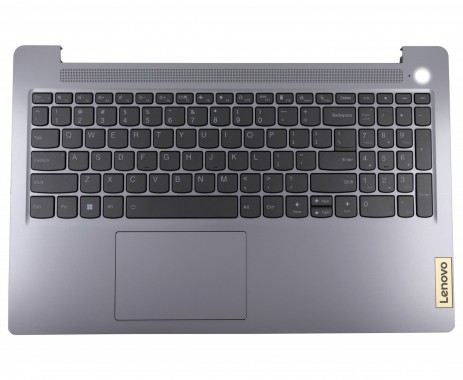 Tastatura Lenovo IdeaPad Slim 3 15IAN8 Gri cu Palmrest Gri si TouchPad iluminata backlit. Keyboard Lenovo IdeaPad Slim 3 15IAN8 Gri cu Palmrest Gri si TouchPad. Tastaturi laptop Lenovo IdeaPad Slim 3 15IAN8 Gri cu Palmrest Gri si TouchPad. Tastatura notebook Lenovo IdeaPad Slim 3 15IAN8 Gri cu Palmrest Gri si TouchPad