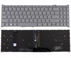 Tastatura Acer Aspire 3 A315-59G Gri iluminata backlit. Keyboard Acer Aspire 3 A315-59G Gri. Tastaturi laptop Acer Aspire 3 A315-59G Gri. Tastatura notebook Acer Aspire 3 A315-59G Gri