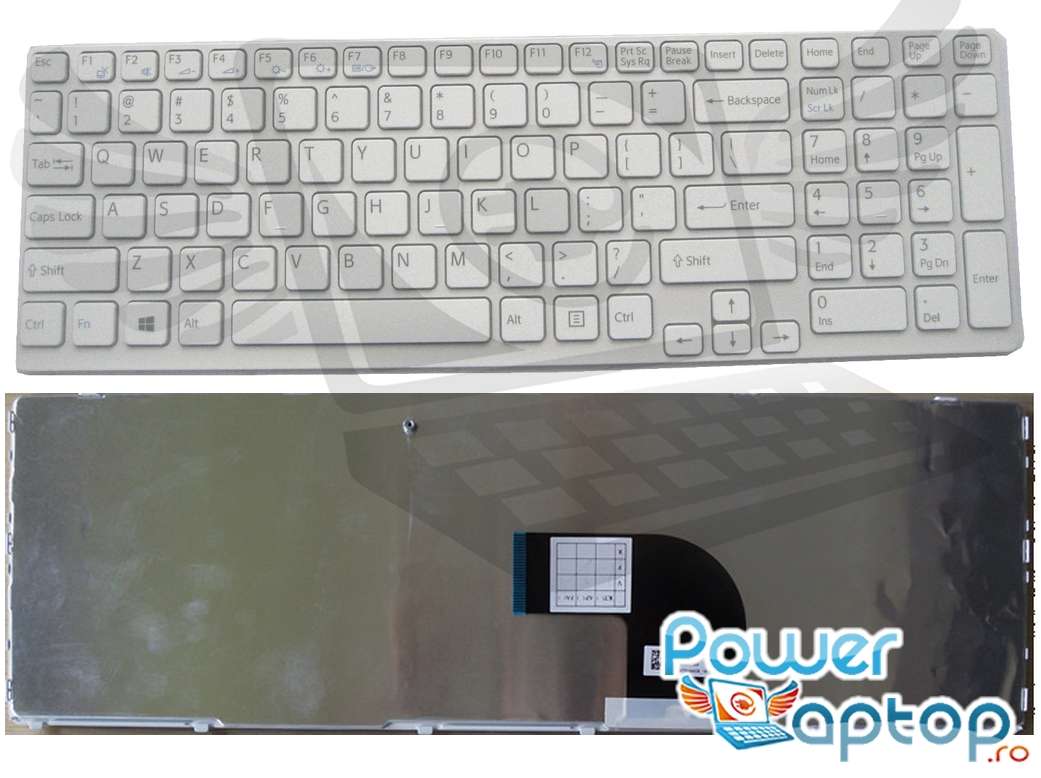 Tastatura Sony Vaio SVE1711X1E alba