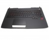 Tastatura Asus ASM14C36I0J442 neagra cu Palmrest negru iluminata backlit. Keyboard Asus ASM14C36I0J442 neagra cu Palmrest negru. Tastaturi laptop Asus ASM14C36I0J442 neagra cu Palmrest negru. Tastatura notebook Asus ASM14C36I0J442 neagra cu Palmrest negru