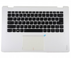 Tastatura Lenovo 5CB0L67142 Neagra cu Palmrest Alb cu TouchPad iluminata backlit. Keyboard Lenovo 5CB0L67142 Neagra cu Palmrest Alb cu TouchPad. Tastaturi laptop Lenovo 5CB0L67142 Neagra cu Palmrest Alb cu TouchPad. Tastatura notebook Lenovo 5CB0L67142 Neagra cu Palmrest Alb cu TouchPad