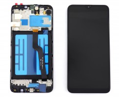 Display Samsung Galaxy A10 A105 OEM cu Rama Black Negru