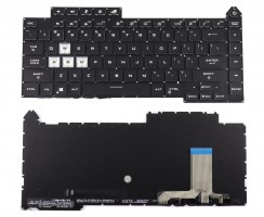 Tastatura Neagra Asus ROG Strix G15 G513QR iluminata RGB layout US fara rama enter mic