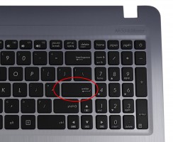 Tastatura Asus X540UB Neagra cu Palmrest Argintiu fara TouchPad