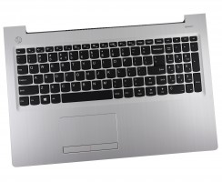 Tastatura Lenovo IdeaPad 310-15ISK Neagra cu Palmrest Argintiu cu TouchPad