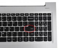 Tastatura Lenovo IdeaPad 310-15ISK Neagra cu Palmrest Argintiu cu TouchPad