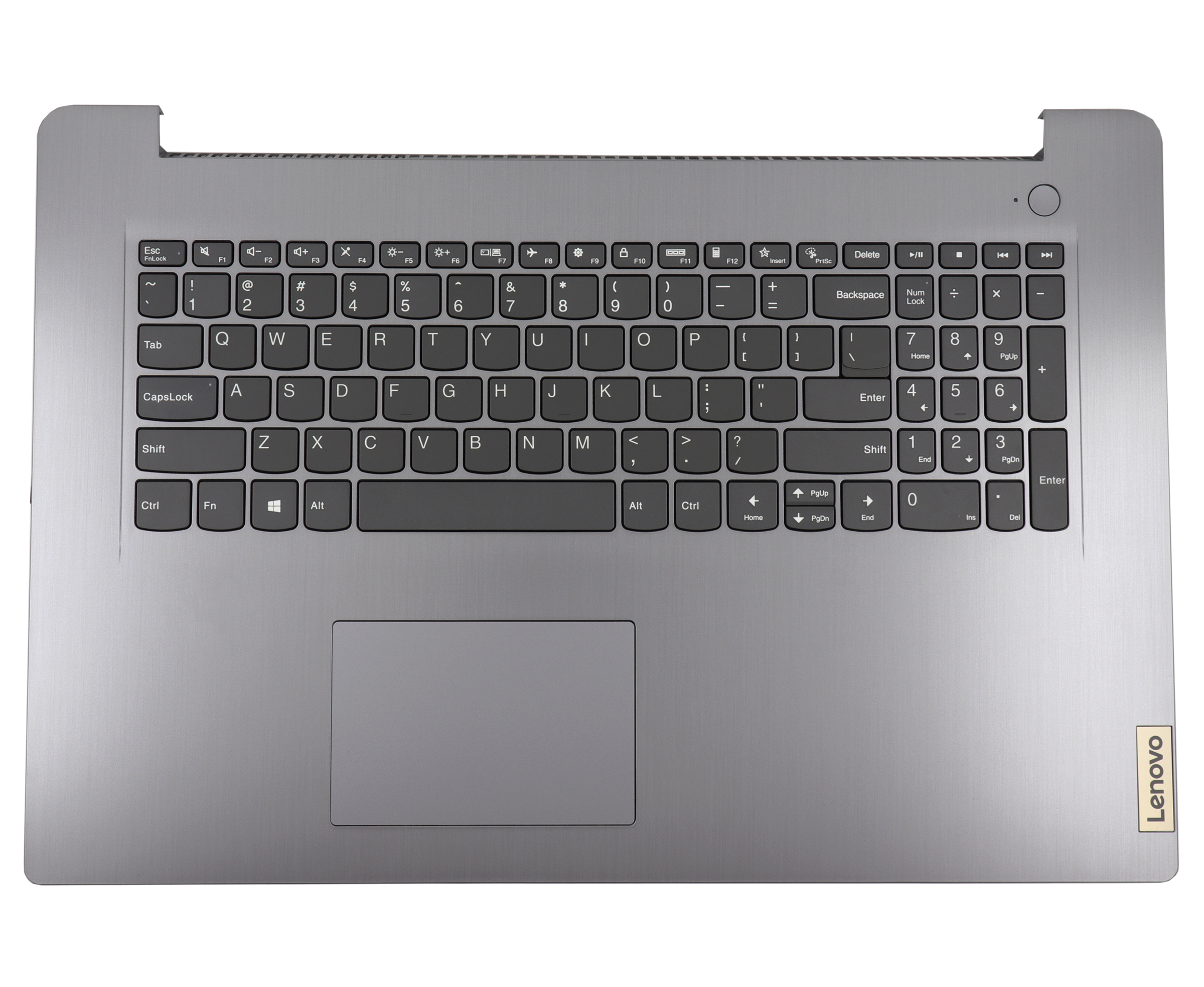 Tastatura Lenovo IdeaPad 3-17ITL6 Gri cu Palmrest Gri si TouchPad iluminata backlit