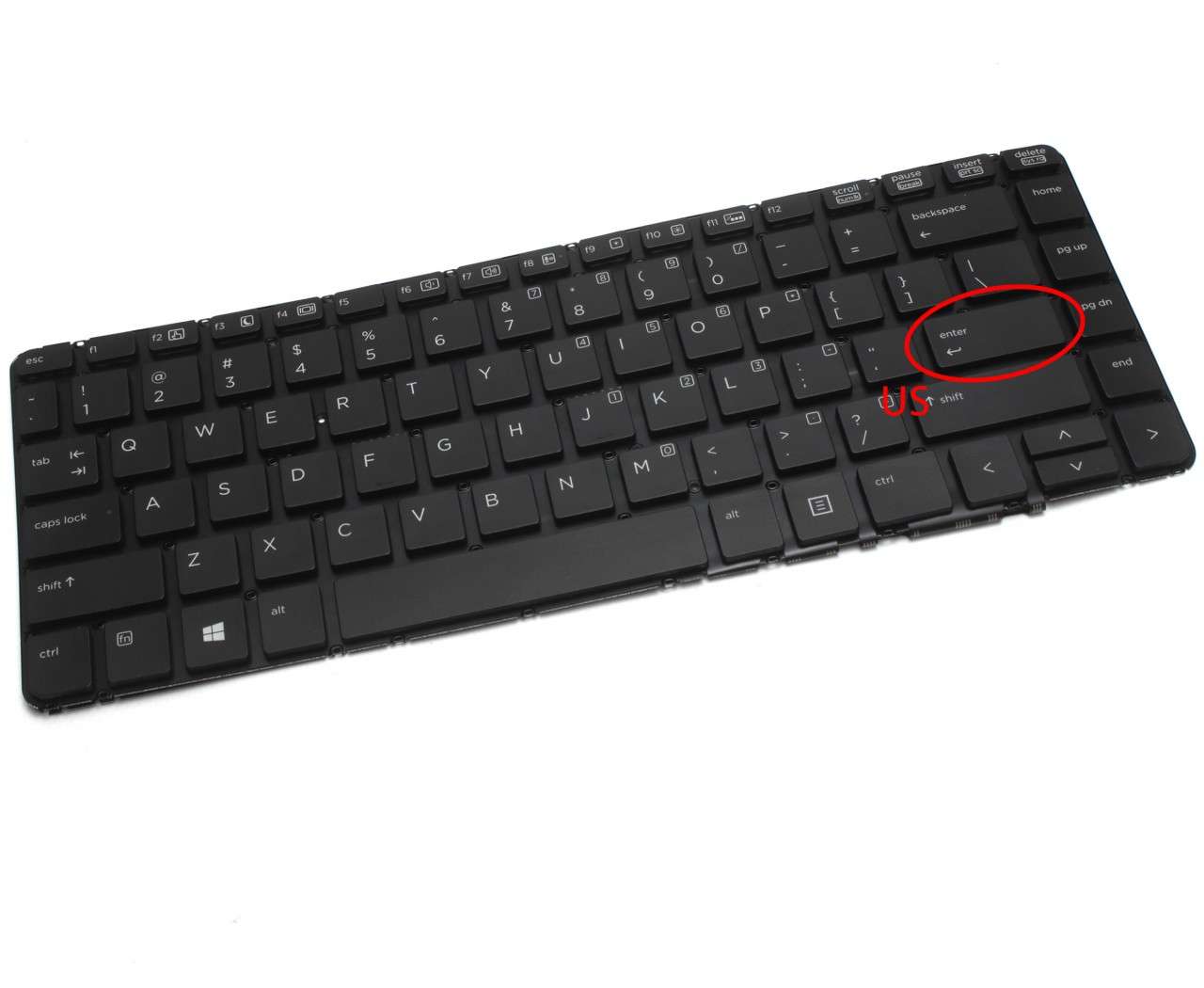 Tastatura HP ProBook 645 G1 iluminata layout US fara rama enter mic