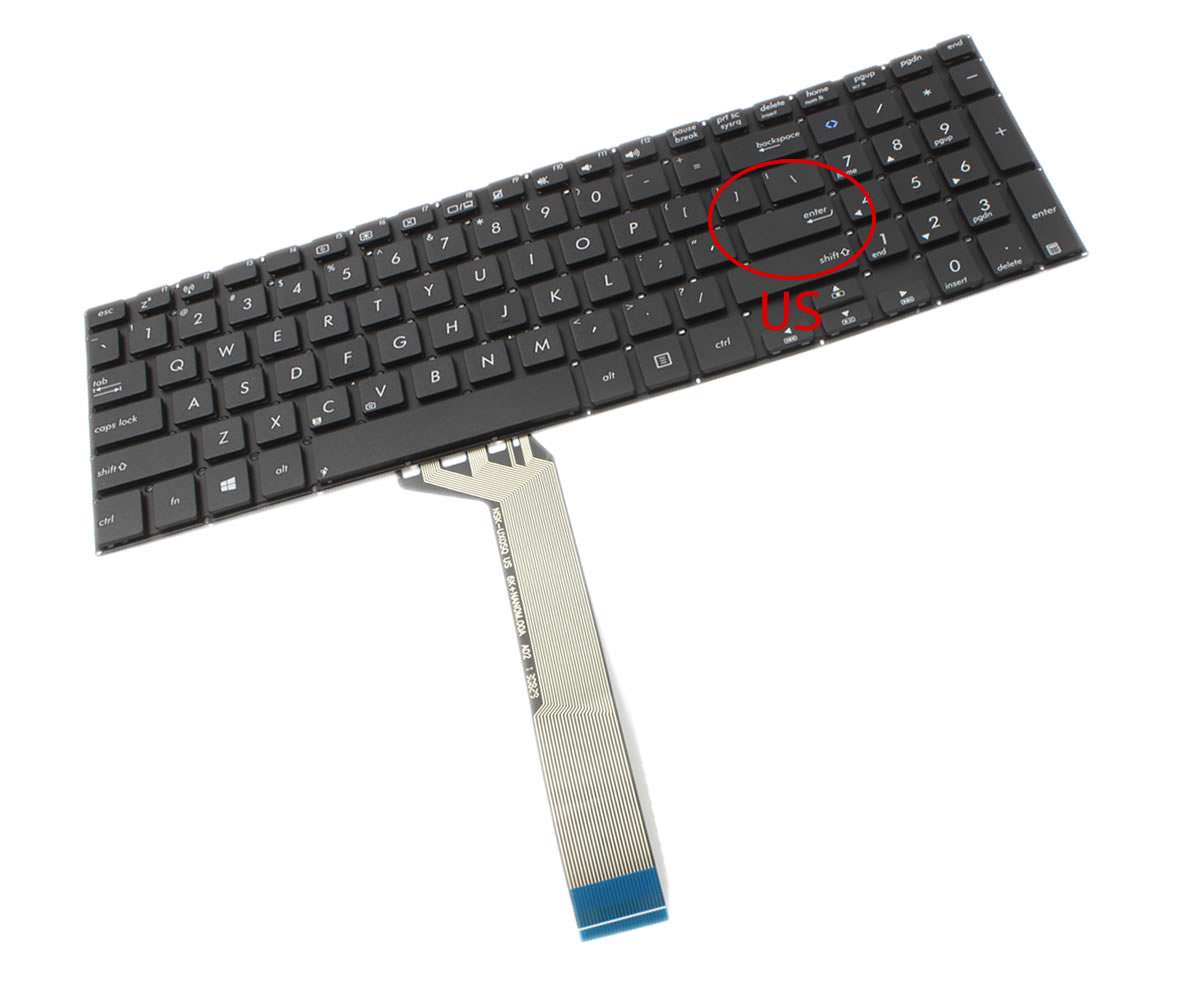 Tastatura Asus S551LA layout US fara rama enter mic