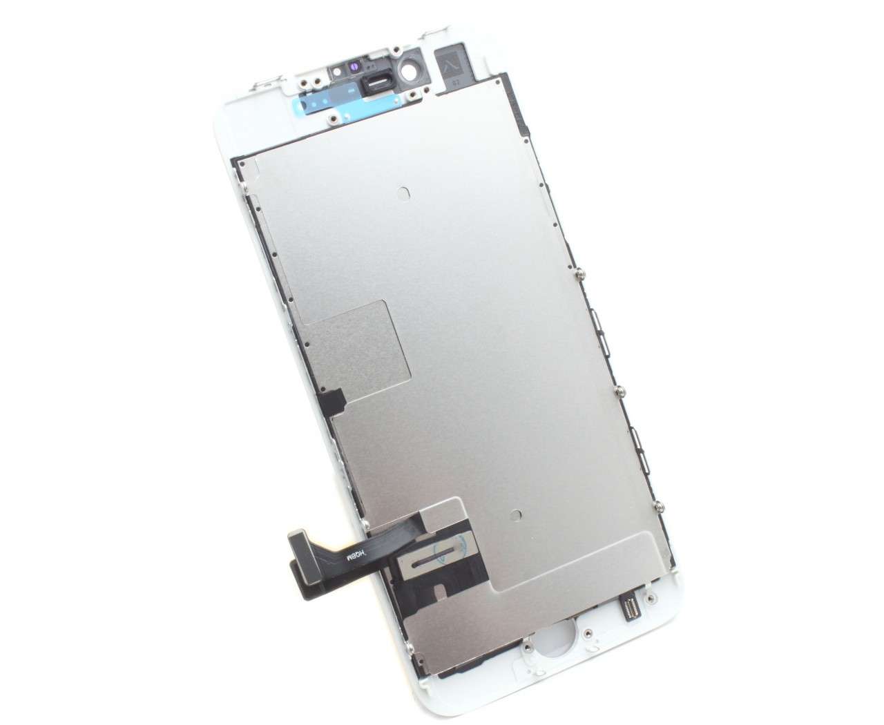 Display iPhone SE 2020 A2275 LCD Alb Complet Cu Tablita Metalica Si Conector Amprenta