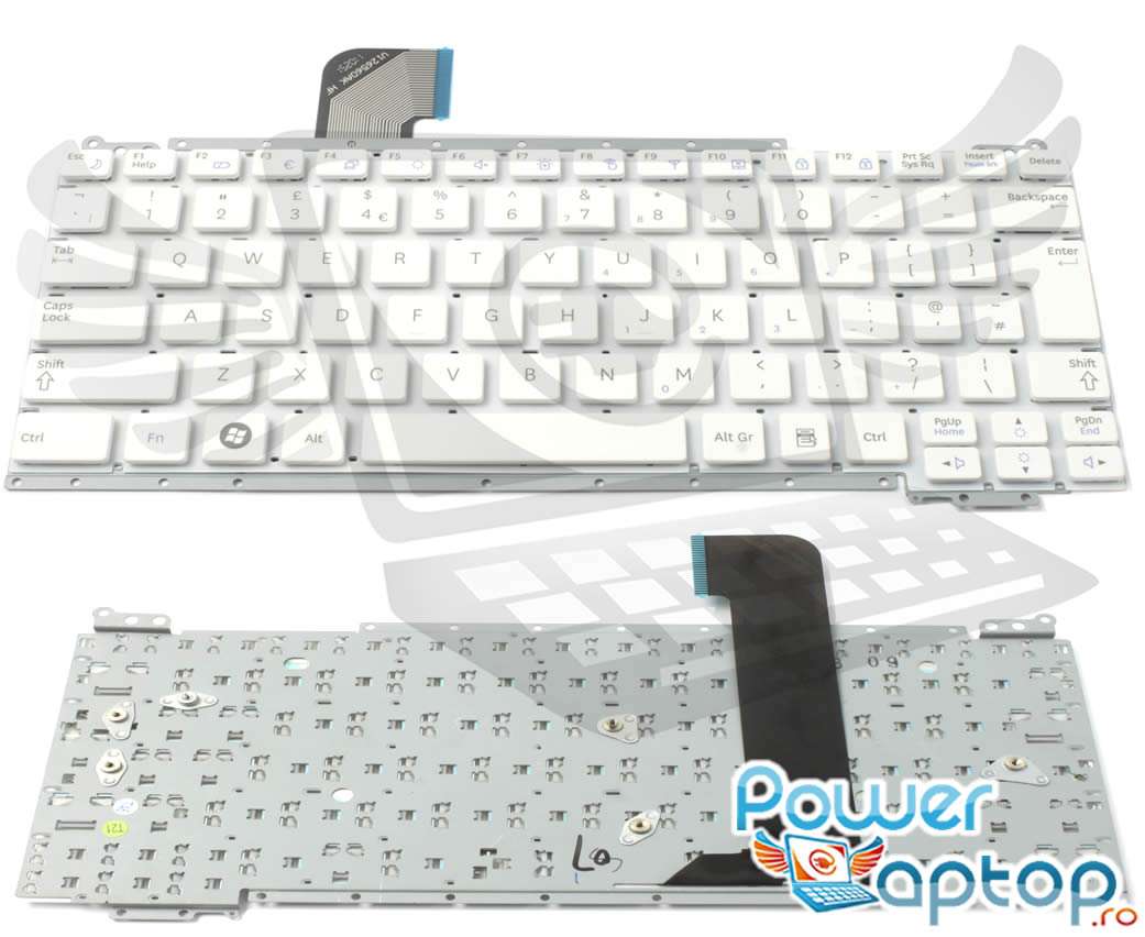 Tastatura alba Samsung NC110 A03 layout UK fara rama enter mare