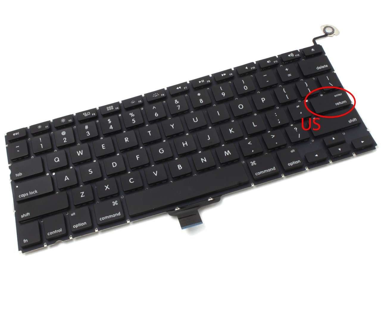 Tastatura Apple MacBook A1342 2010 layout US fara rama enter mic