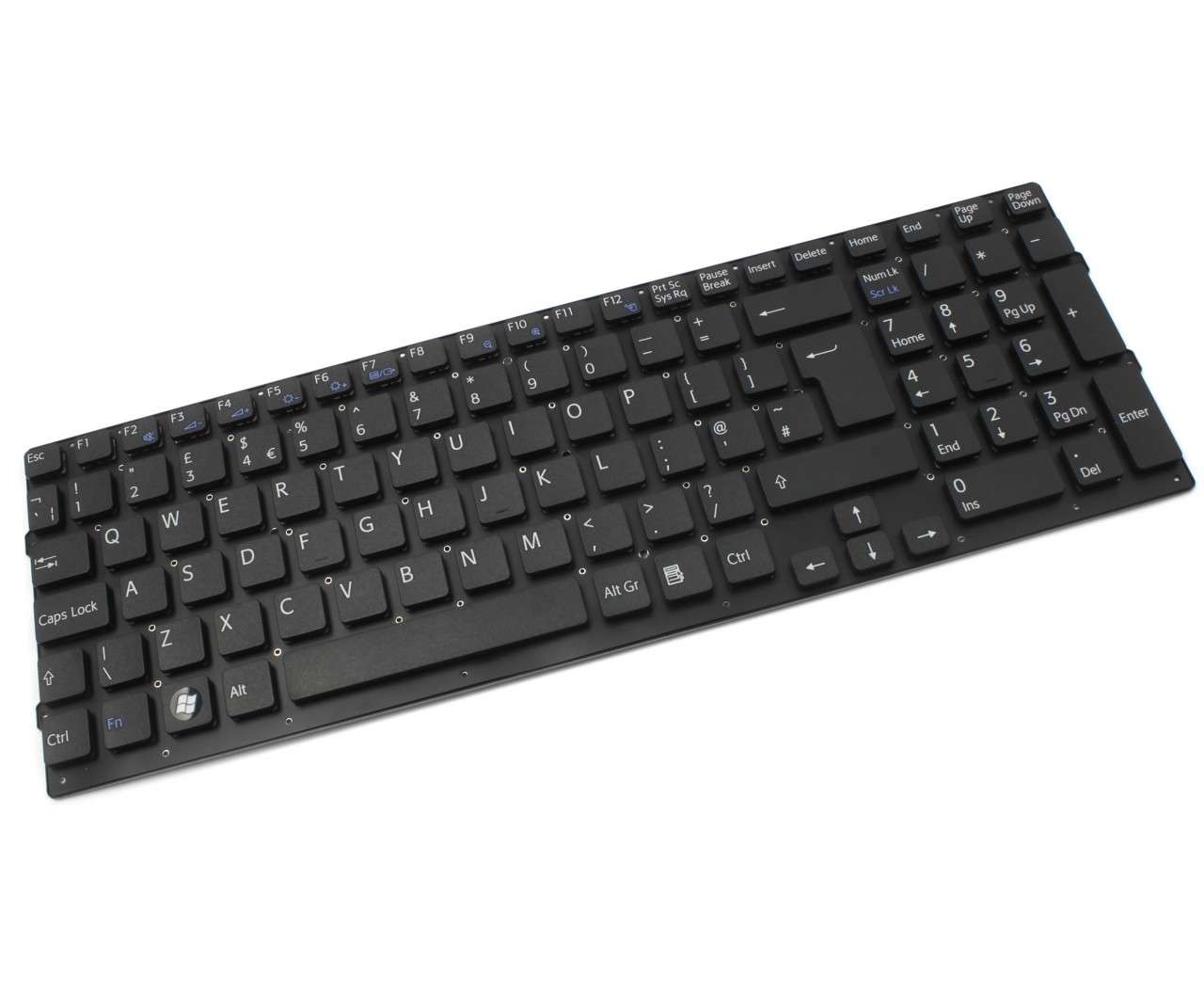 Tastatura neagra Sony VAIO VPCEB layout UK fara rama enter mare
