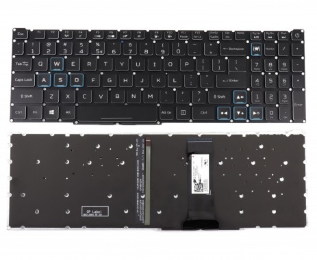 Tastatura Acer PK132WV1B00 iluminata backlit. Keyboard Acer PK132WV1B00 iluminata backlit. Tastaturi laptop Acer PK132WV1B00 iluminata backlit. Tastatura notebook Acer PK132WV1B00 iluminata backlit