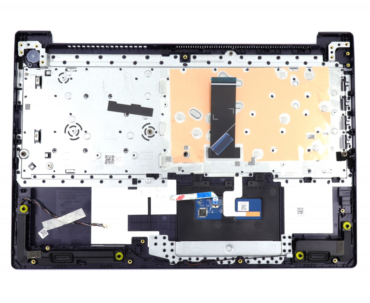 Tastatura Lenovo 5CB1D03528 Neagra cu Palmrest Argintiu cu TouchPad