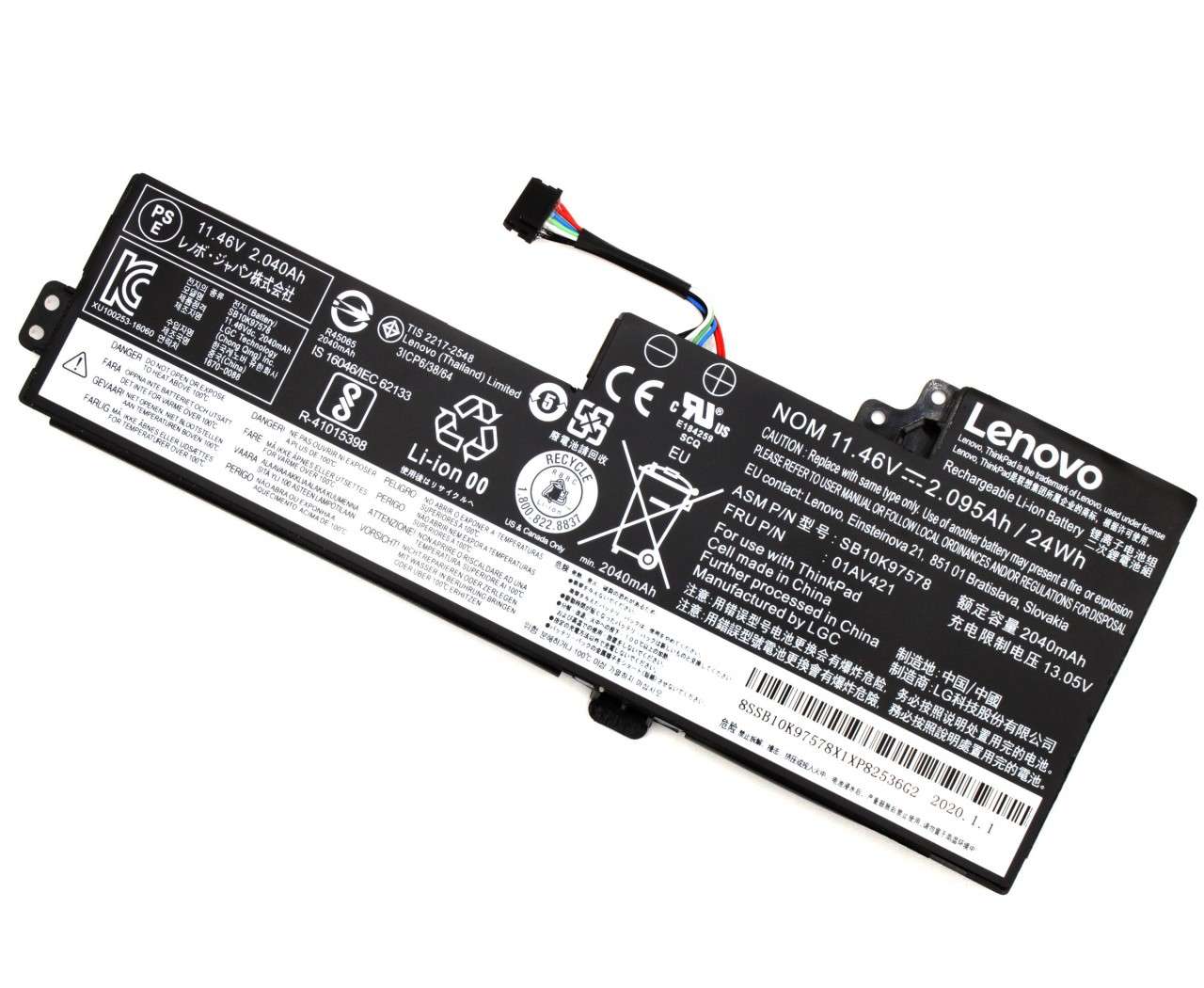 Baterie Secundara Lenovo ThinkPad T470 Originala 24Wh