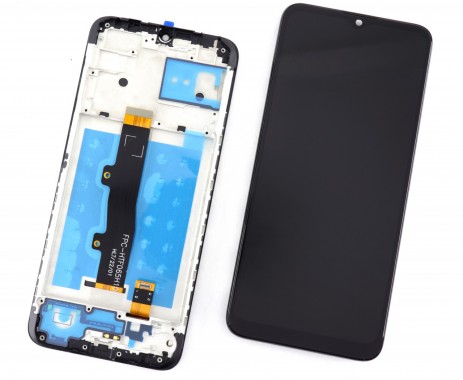 Display Motorola Moto E7i Power  OEM cu Rama Black Negru