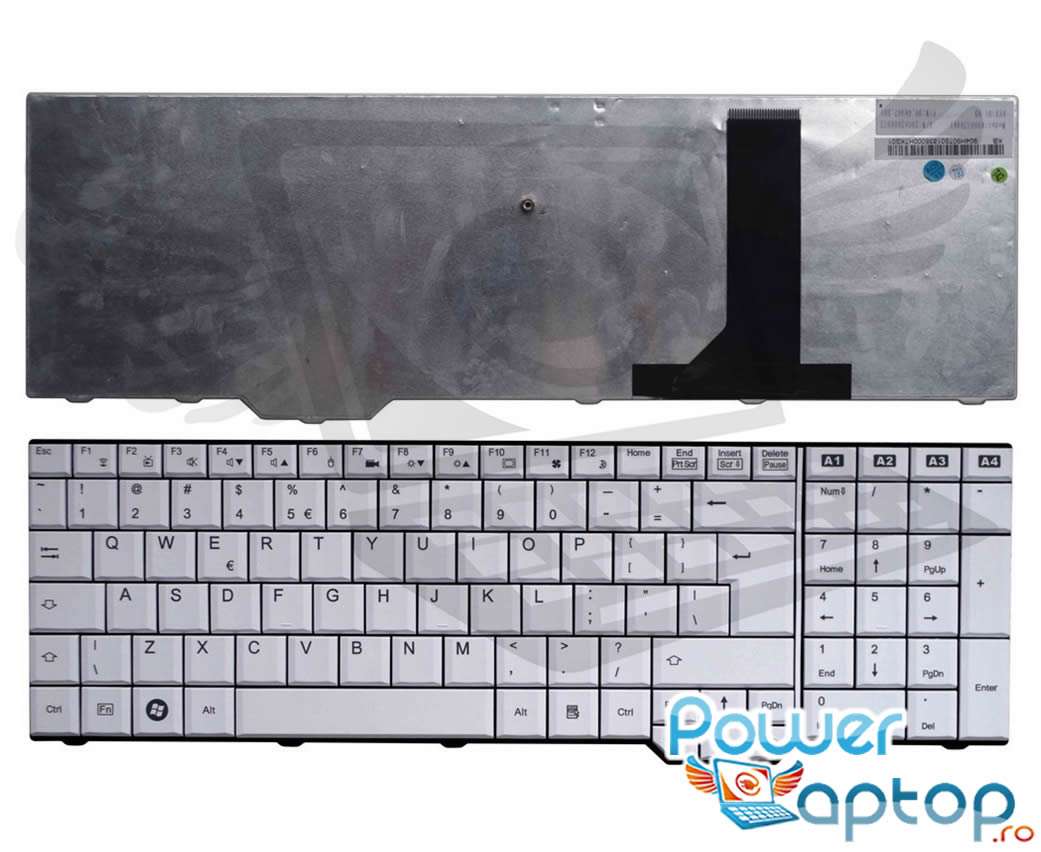 Tastatura Fujitsu Siemens Amilo Li3910 alba