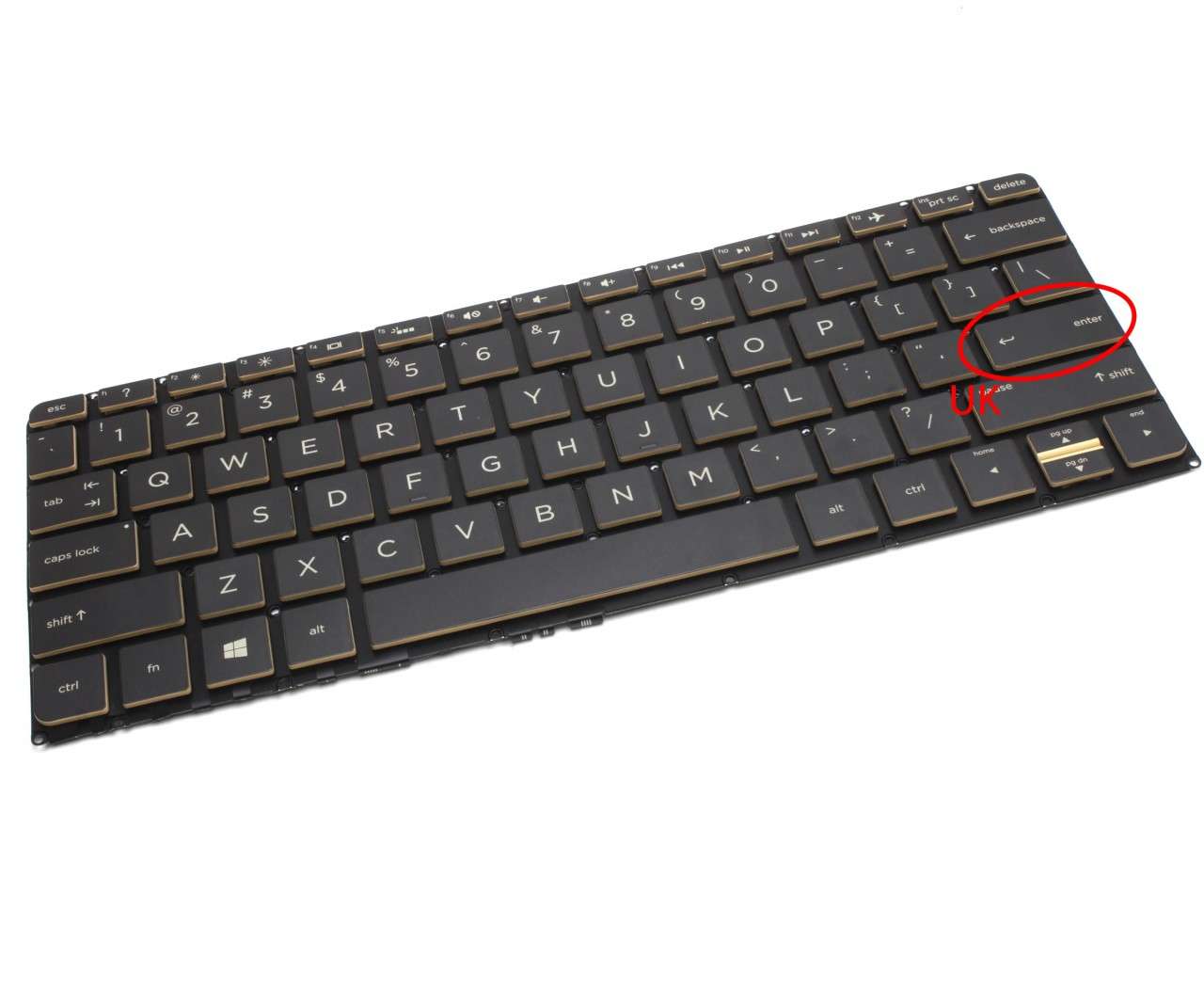 Tastatura HP Spectre 13 V021NR iluminata layout US fara rama enter mic
