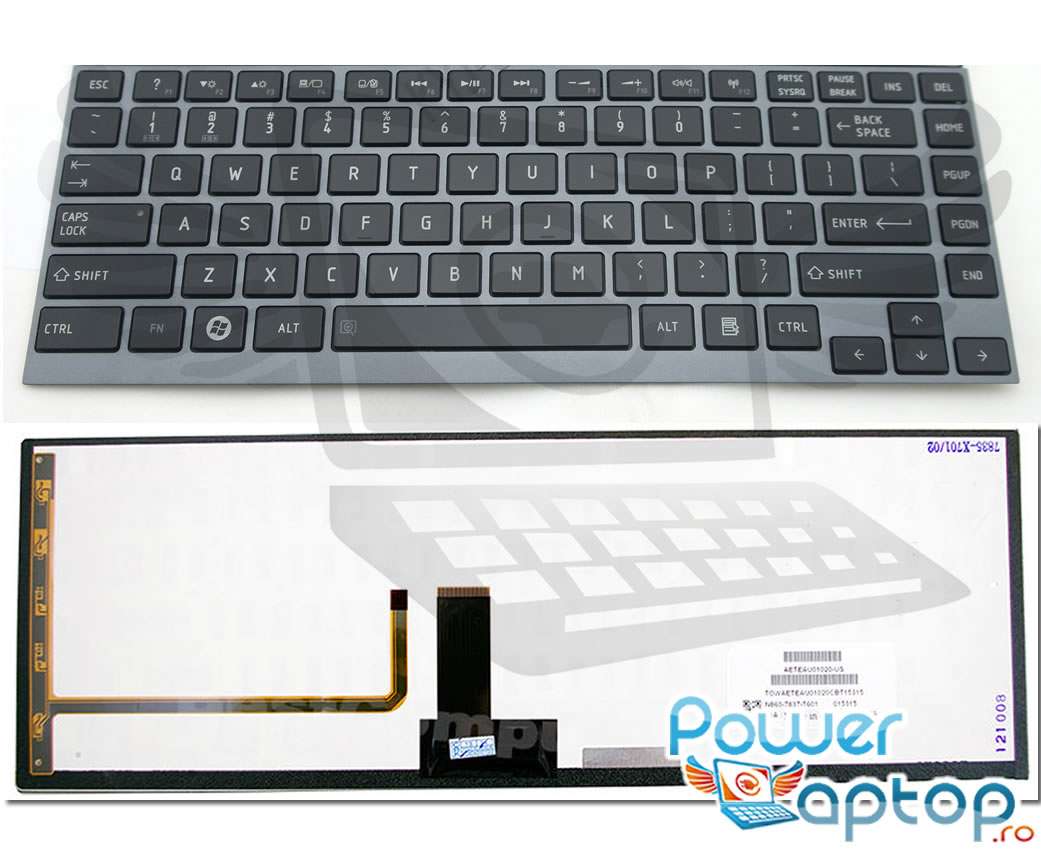 Tastatura Toshiba AEBU6R00020 UE iluminata backlit