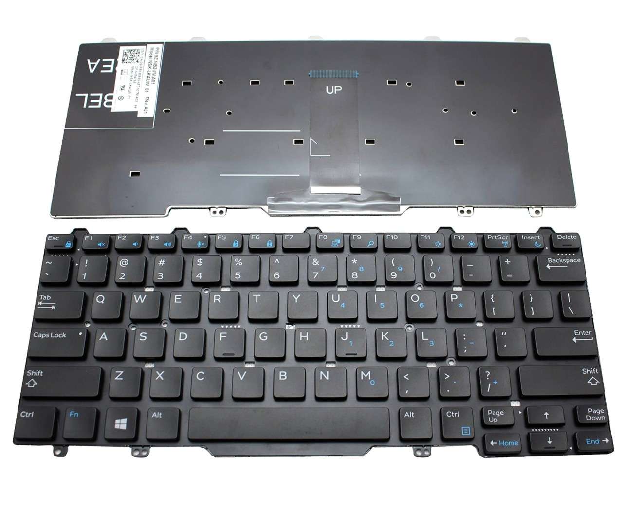 Tastatura Dell Latitude 3350 layout US fara rama enter mic SINGLE POINT