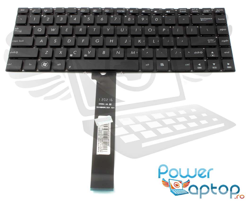 Tastatura Asus G46VW layout US fara rama enter mic