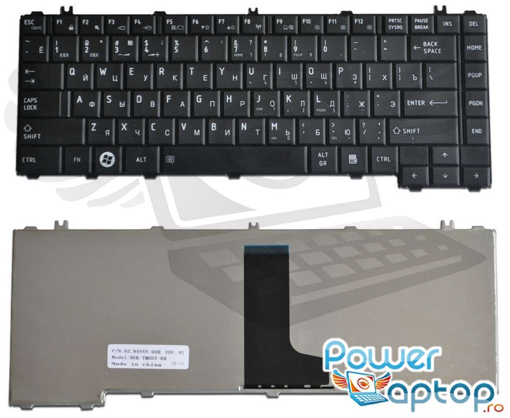 Tastatura Toshiba Satellite C640 neagra