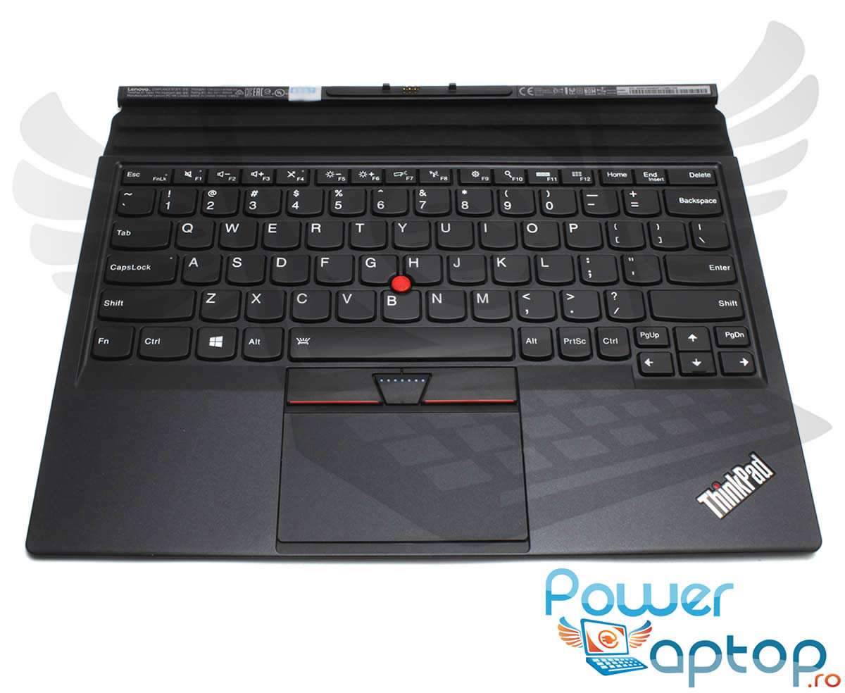 Tastatura Lenovo 01AW600 neagra cu Palmrest negru