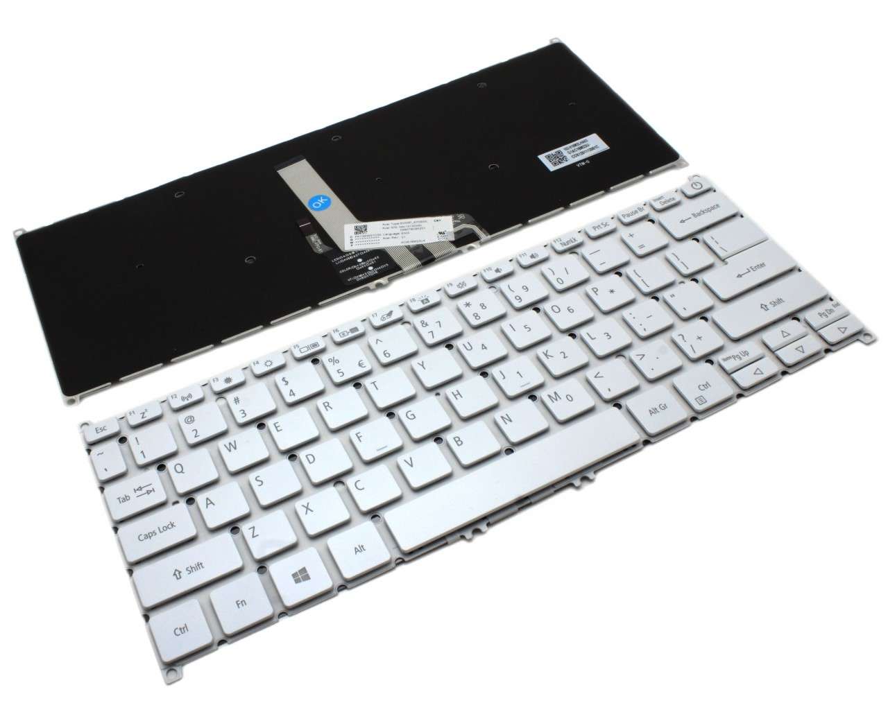 Tastatura Acer Swift 5 SF514-54 Alba iluminata backlit