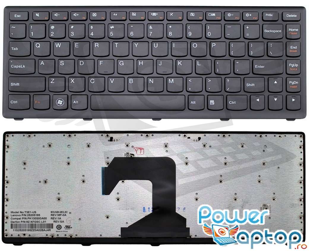 Tastatura Lenovo IdeaPad S400T ITH Rama Neagra