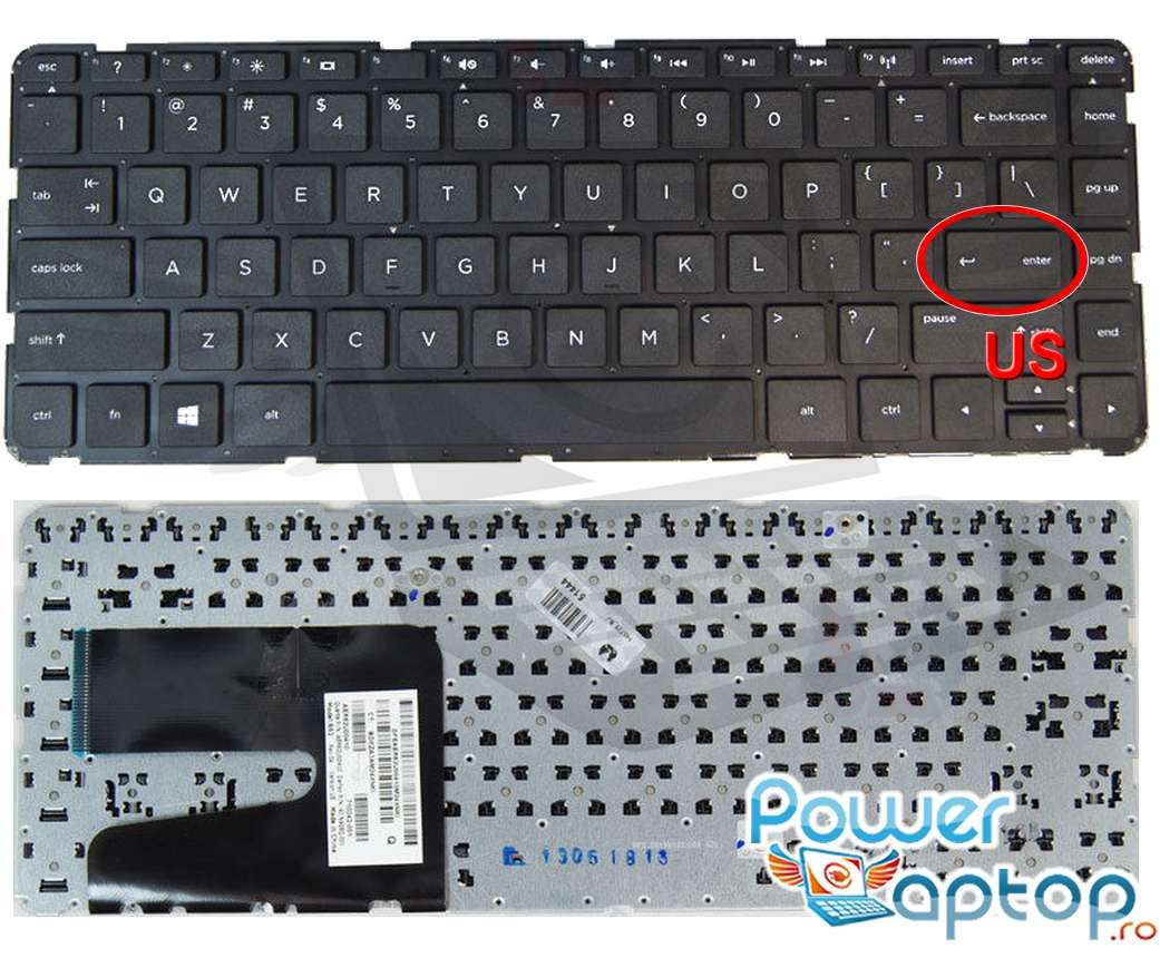 Tastatura HP Pavilion 14E 14 E layout US fara rama enter mic