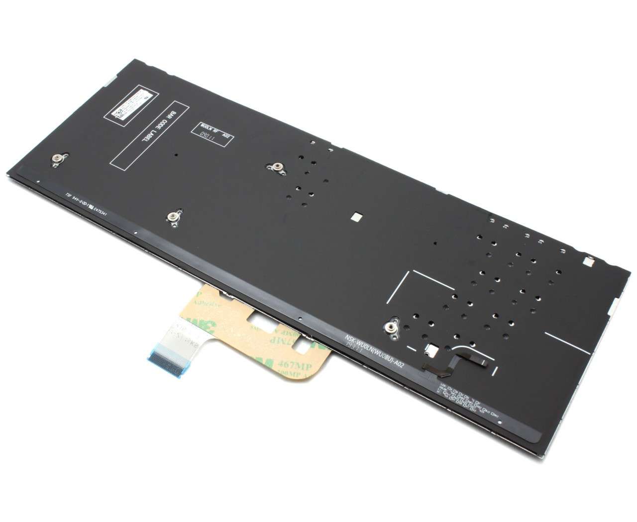Tastatura Dark Blue Asus Zenbook UX333FN iluminata layout US fara rama enter mic