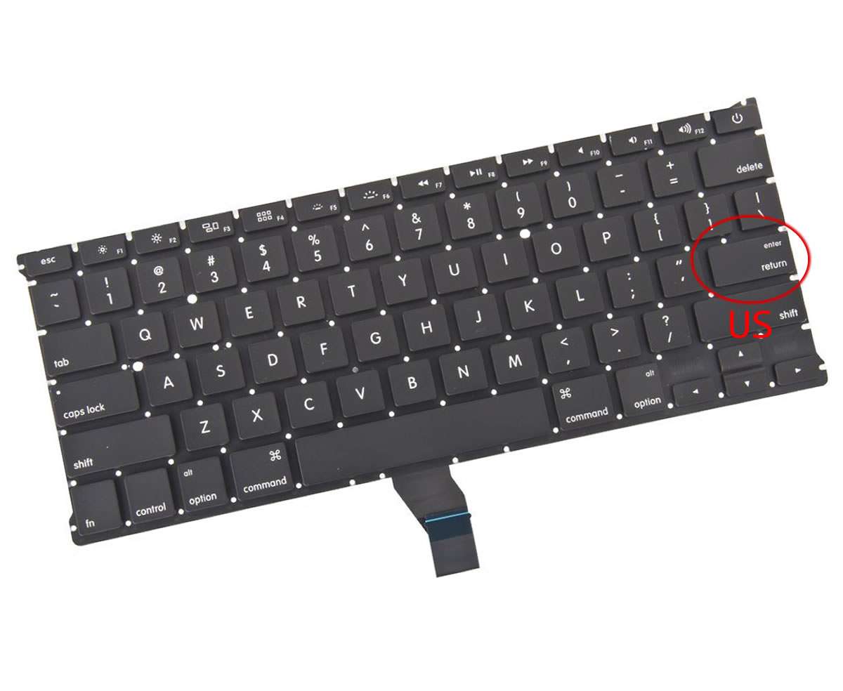 Tastatura Apple MacBook Air A1369 2011 layout US fara rama enter mic