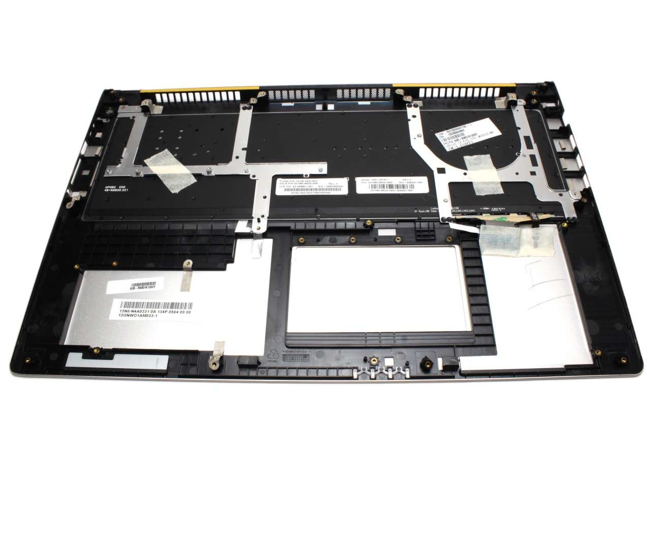 Tastatura Asus 0KNB0-6624US00 neagra cu Palmrest argintiu iluminata backlit