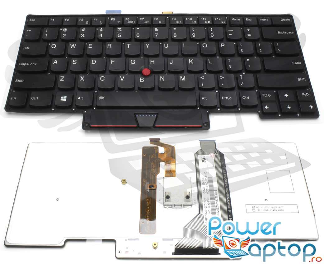 Tastatura Lenovo Thinkpad X1 Carbon GEN 1 2013 iluminata layout US fara rama enter mic