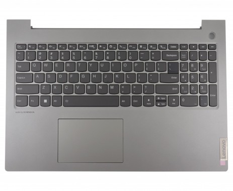 Tastatura Lenovo 5CB1B07610 Gri cu Palmrest Gri si TouchPad iluminata backlit. Keyboard Lenovo 5CB1B07610 Gri cu Palmrest Gri si TouchPad. Tastaturi laptop Lenovo 5CB1B07610 Gri cu Palmrest Gri si TouchPad. Tastatura notebook Lenovo 5CB1B07610 Gri cu Palmrest Gri si TouchPad